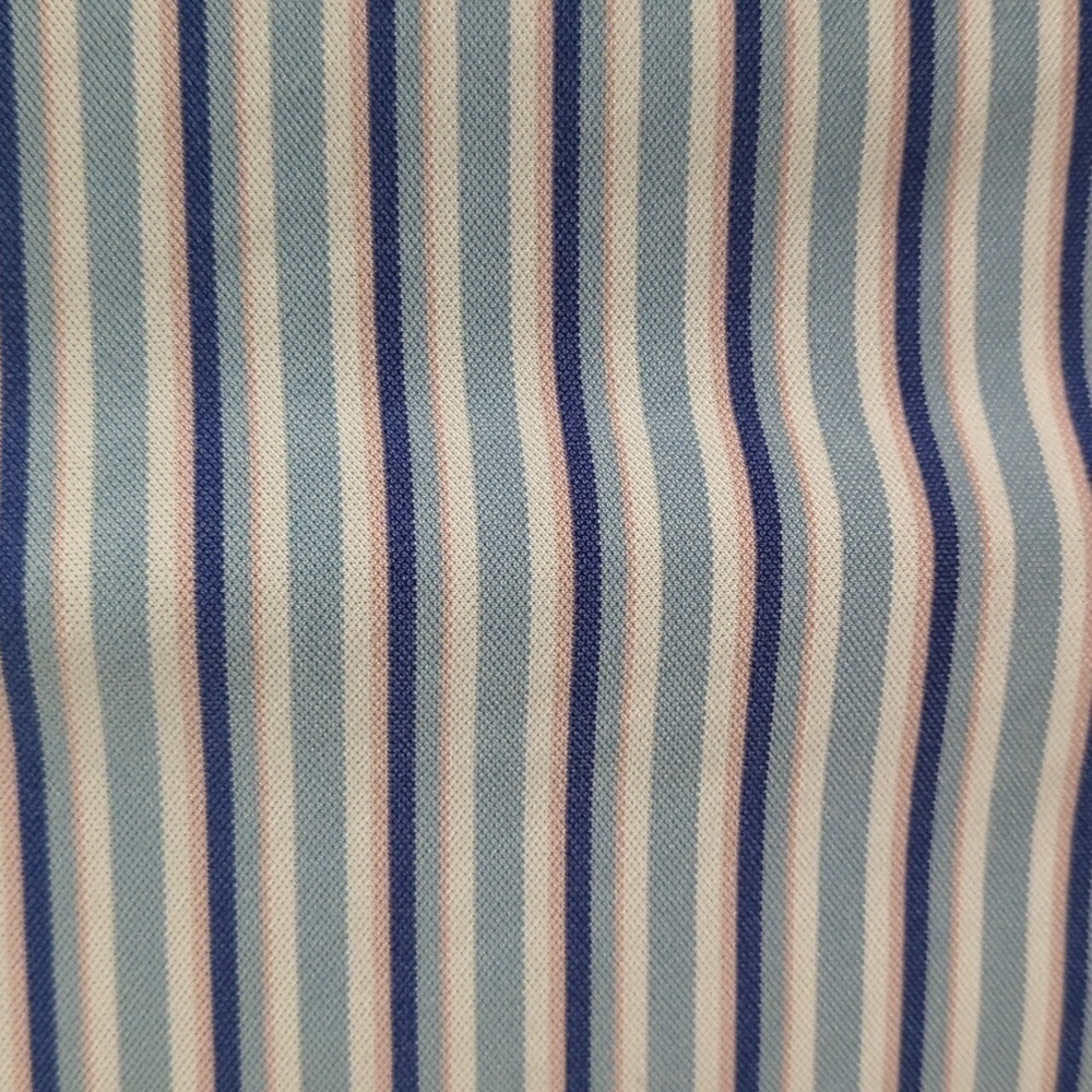 Peter Millar Summer Comfort Men's Short Sleeve Striped Polo Shirt Size XL - Picture 3 of 8